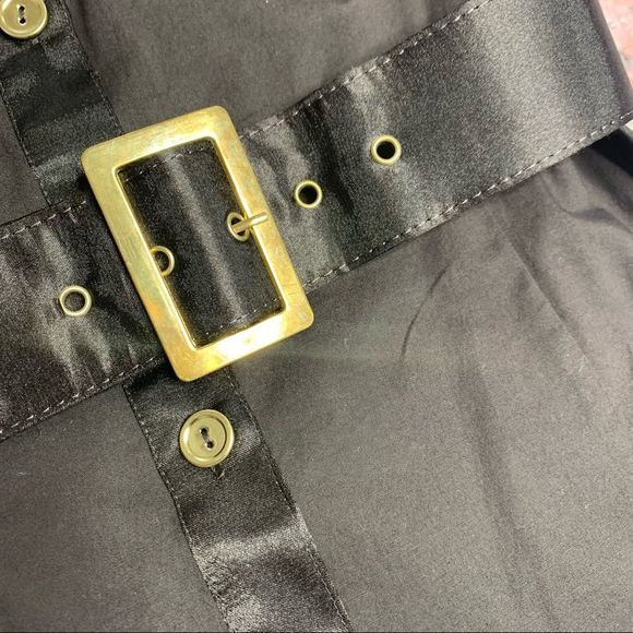 STUDIO Y Brown Button Up Collared with Belt Dress Size 3 - Picture 3 of 6